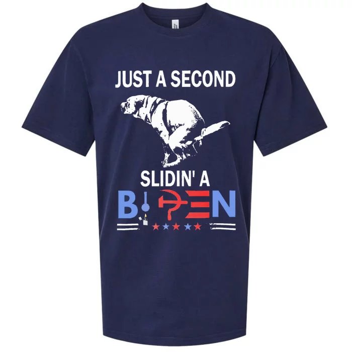 Just A Second Slidin A Biden Sueded Cloud Jersey T-Shirt