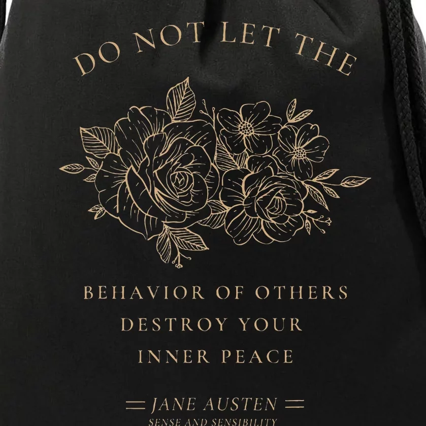 Jane Austen Sense and Sensibility Bookish Drawstring Bag