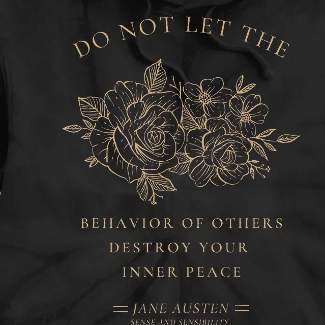 Jane Austen Sense and Sensibility Bookish Tie Dye Hoodie