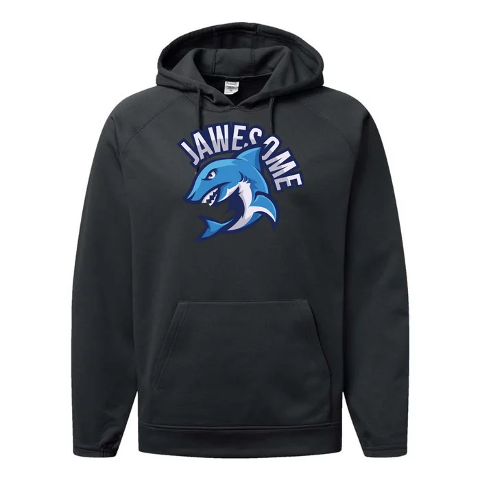 JaweSome Angry Shark Performance Fleece Hoodie