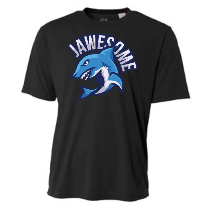 JaweSome Angry Shark Cooling Performance Crew T-Shirt