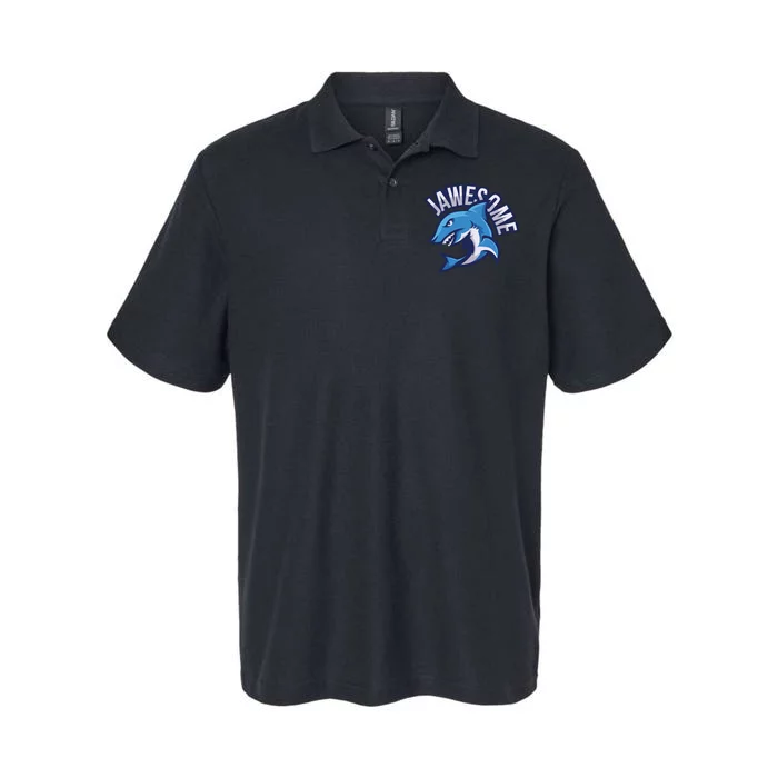 JaweSome Angry Shark Softstyle Adult Sport Polo