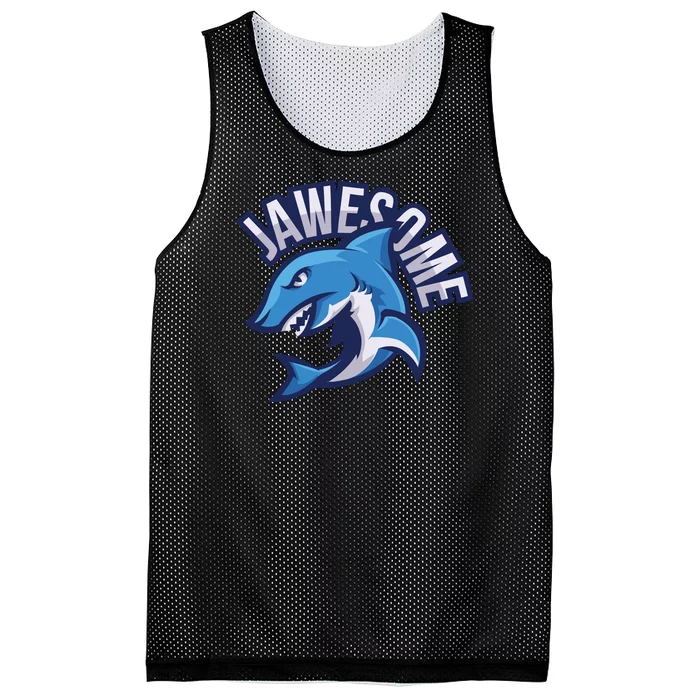 JaweSome Angry Shark Mesh Reversible Basketball Jersey Tank