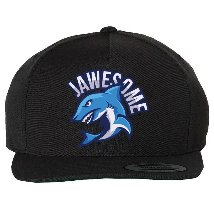 JaweSome Angry Shark Wool Snapback Cap