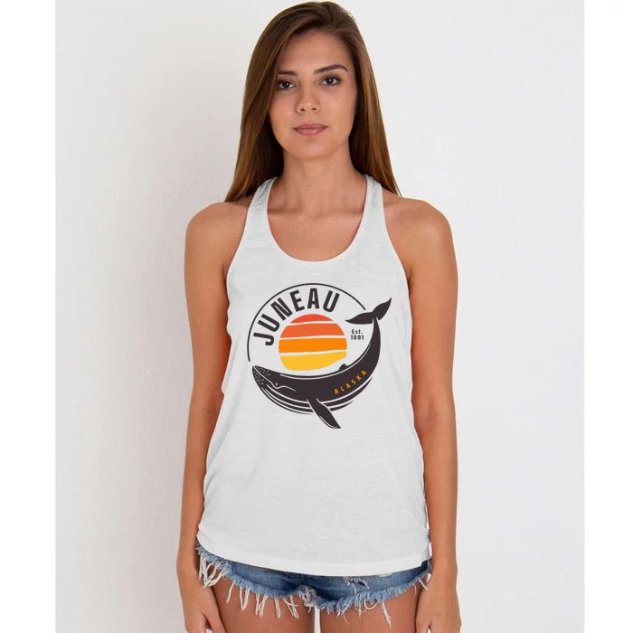 Juneau Alaska Souvenir Women's Knotted Racerback Tank