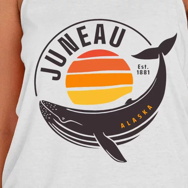 Juneau Alaska Souvenir Women's Knotted Racerback Tank