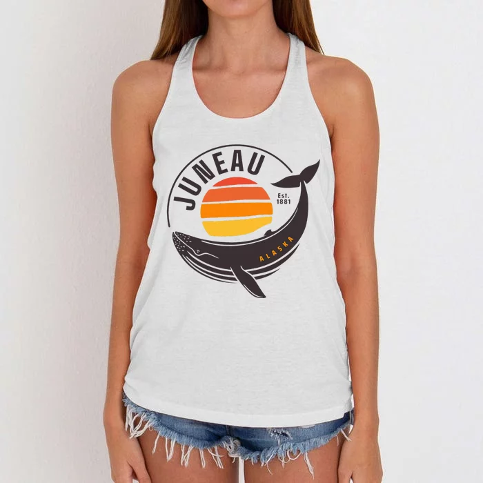 Juneau Alaska Souvenir Women's Knotted Racerback Tank