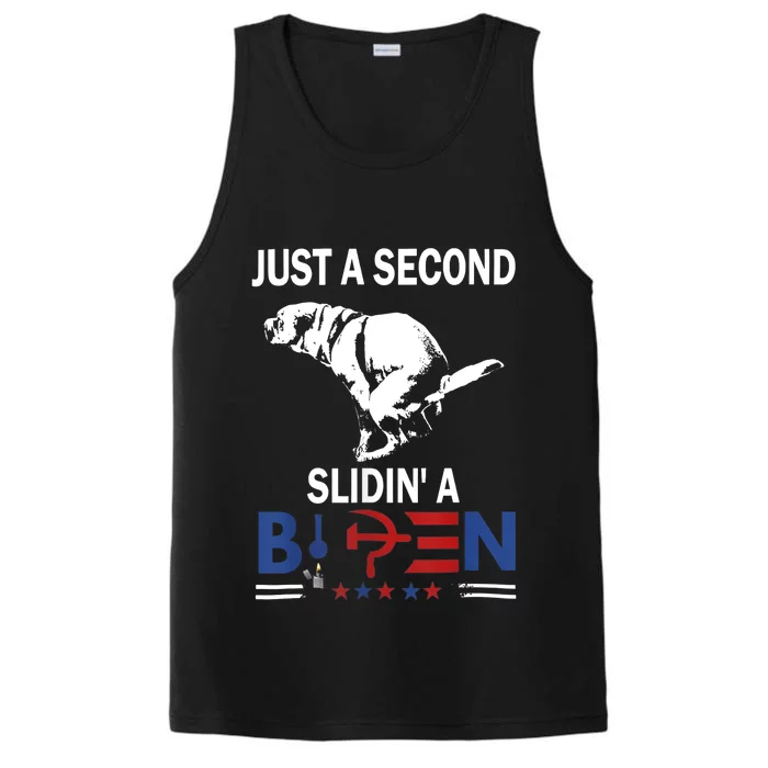 Just A Second Slidin' A Biden Performance Tank