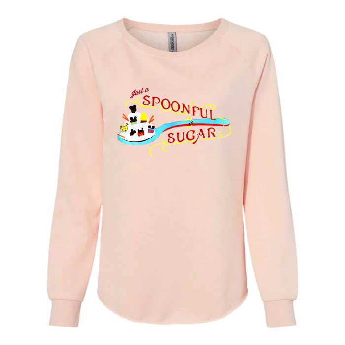 Just A Spoonful Of Sugar Graphic Tee Womens California Wash Sweatshirt