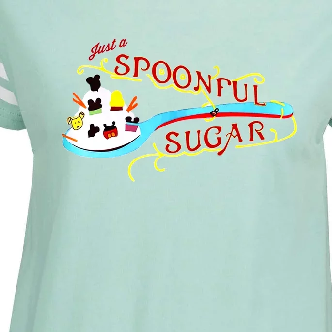 Just A Spoonful Of Sugar Graphic Tee Enza Ladies Jersey Football T-Shirt