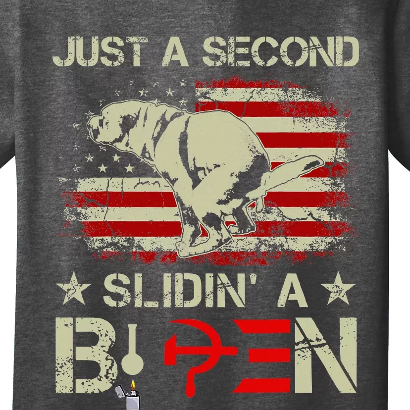 Just A Second Slidin A Biden Funny Saying Biden President T-Shirt