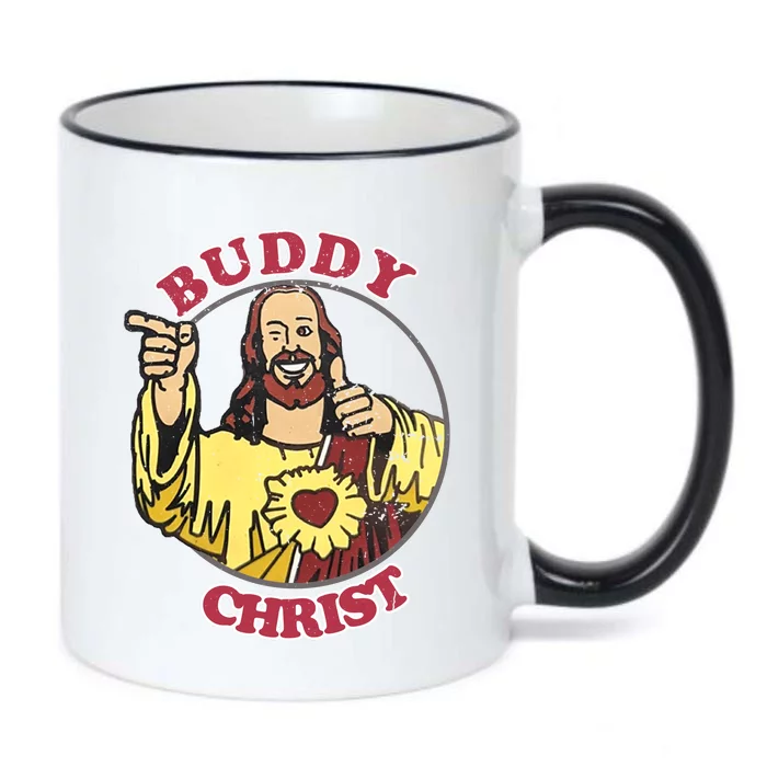 Jay And Silent Bob Buddy Christ Circle Portrait Black Color Changing Mug