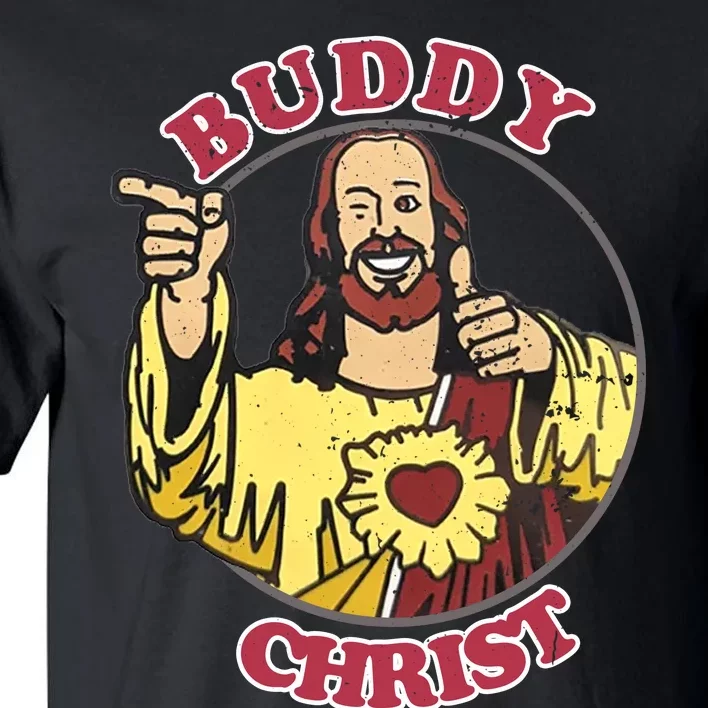 Jay And Silent Bob Buddy Christ Circle Portrait Tall T-Shirt