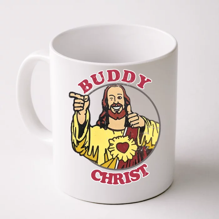 Jay And Silent Bob Buddy Christ Circle Portrait Front & Back Coffee Mug