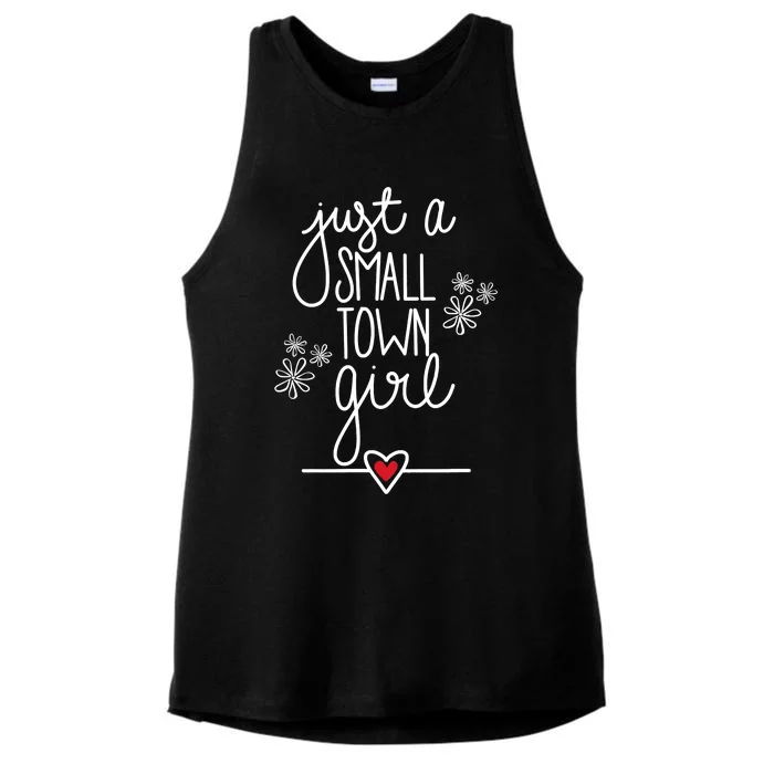 Just A Small Town Ladies Tri-Blend Wicking Tank