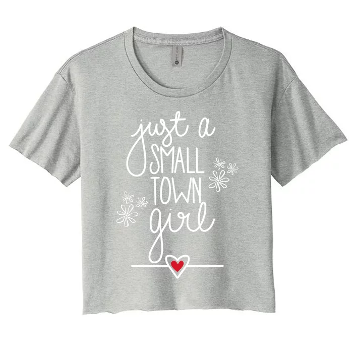 Just A Small Town Women's Crop Top Tee