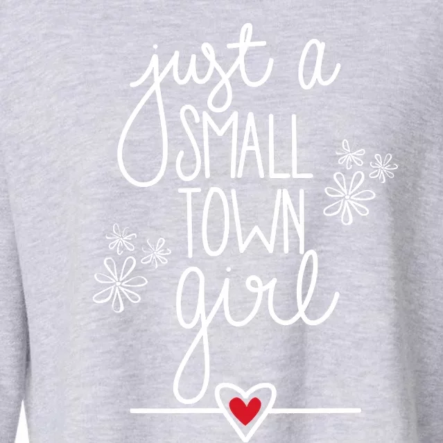 Just A Small Town Cropped Pullover Crew