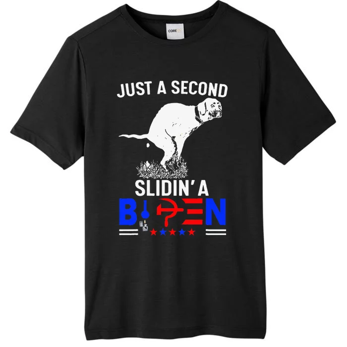 Just A Second Slidin A Biden ChromaSoft Performance T-Shirt