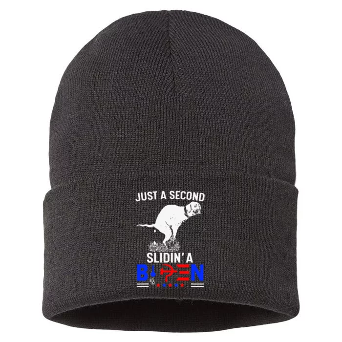 Just A Second Slidin A Biden Sustainable Knit Beanie