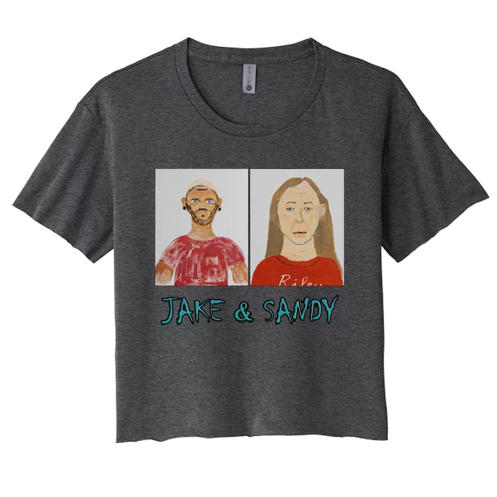 Jake And Sandy Portraits Women's Crop Top Tee