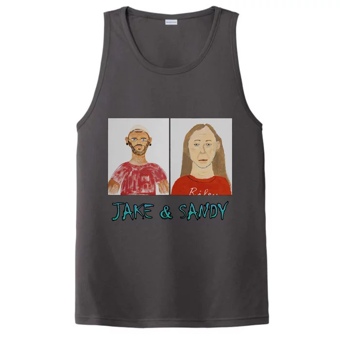 Jake And Sandy Portraits Performance Tank