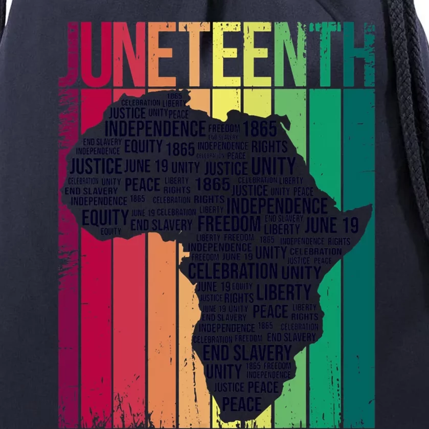 Juneteenth African Slave Freedom Black Mom Dad Cute Gift Drawstring Bag