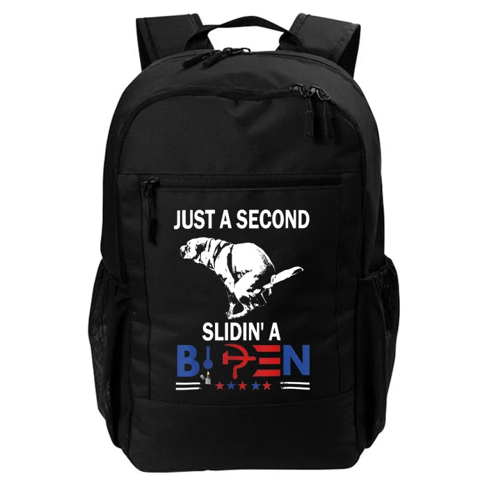 Just A Second Slidin' A Biden Daily Commute Backpack