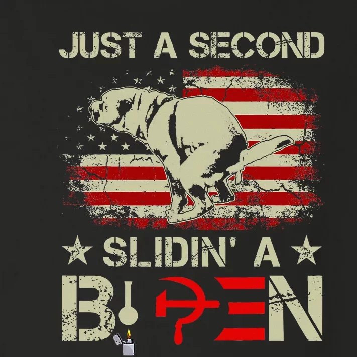 Just A Second Slidin A Biden Saying Biden President Toddler Long Sleeve Shirt