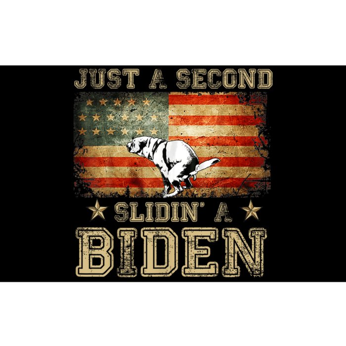 Just A Second Slidin’ A Biden – Funny Political Anti Biden Bumper Sticker