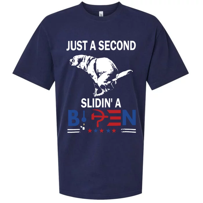 Just A Second Slidin A Biden Sueded Cloud Jersey T-Shirt