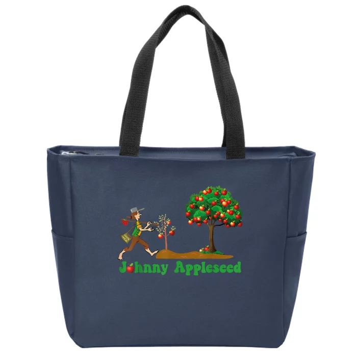 Johnny Appleseed Sept 26 Celebrate Legends Zip Tote Bag