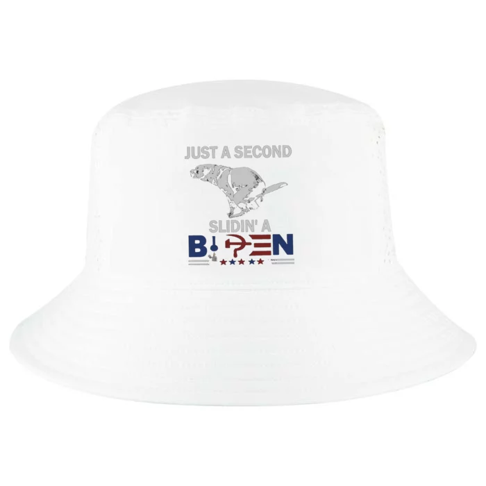 Just A Second Slidin' A Biden Cool Comfort Performance Bucket Hat