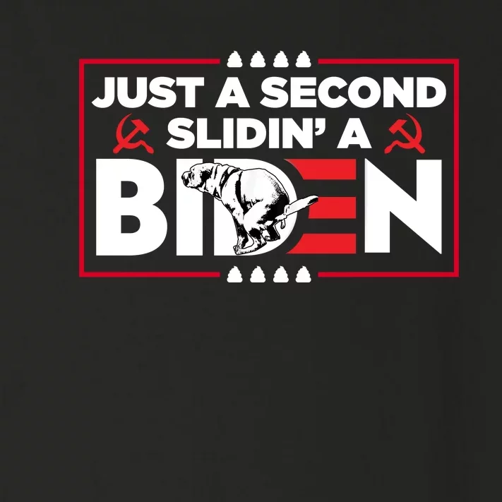 Just A Second Slidin' A Biden Funny Biden Toddler Long Sleeve Shirt