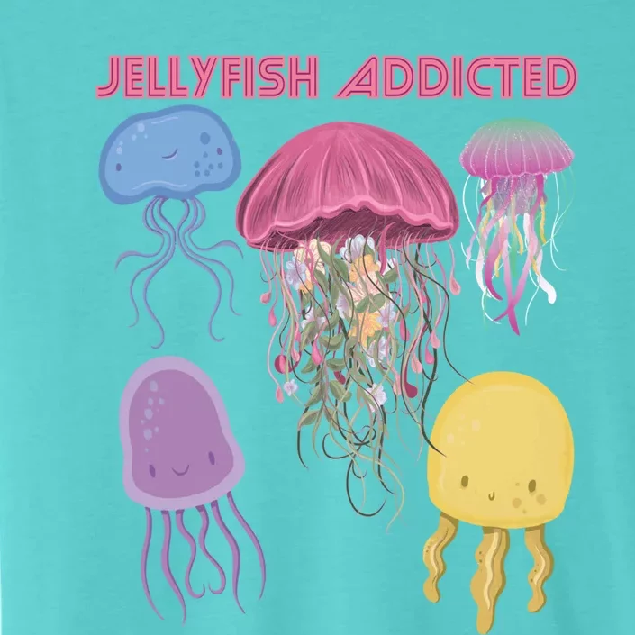 Jellyfish Addicted Sea Souvenir Ocean Life Underwater Fish Funny Gift ChromaSoft Performance T-Shirt