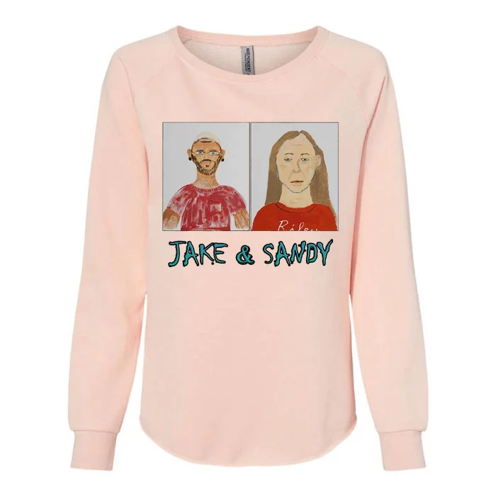 Jake And Sandy Portraits Womens California Wash Sweatshirt