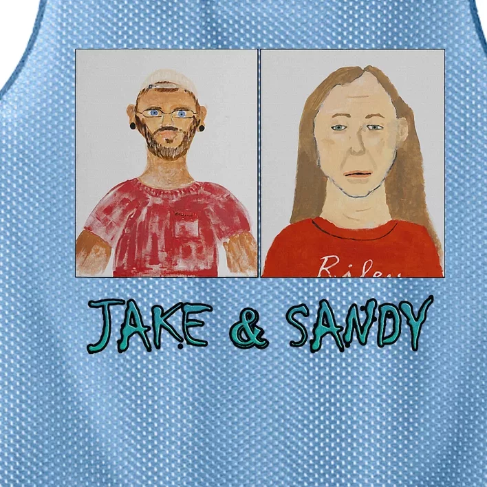 Jake And Sandy Portraits Mesh Reversible Basketball Jersey Tank