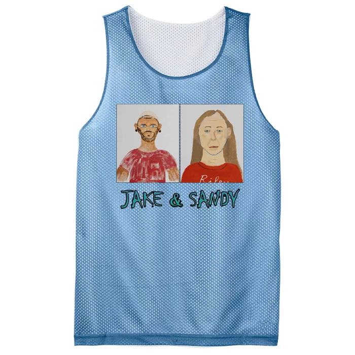 Jake And Sandy Portraits Mesh Reversible Basketball Jersey Tank