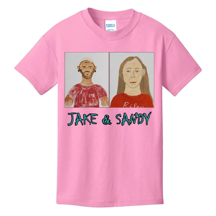 Jake And Sandy Portraits Kids T-Shirt