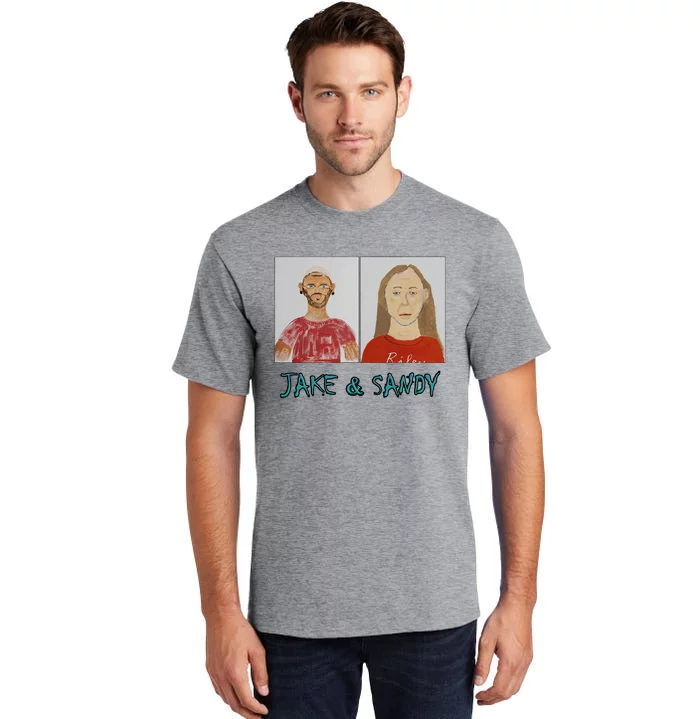 Jake And Sandy Portraits Tall T-Shirt