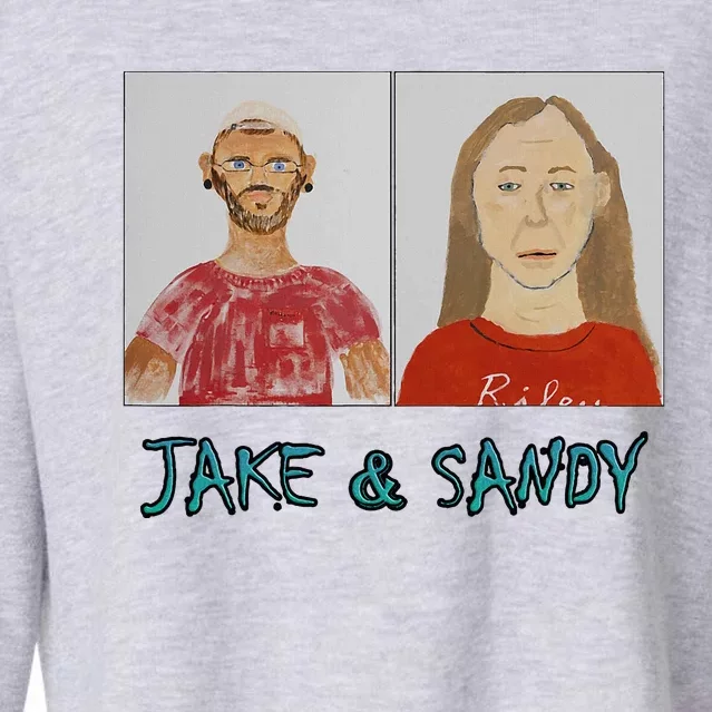 Jake And Sandy Portraits Cropped Pullover Crew