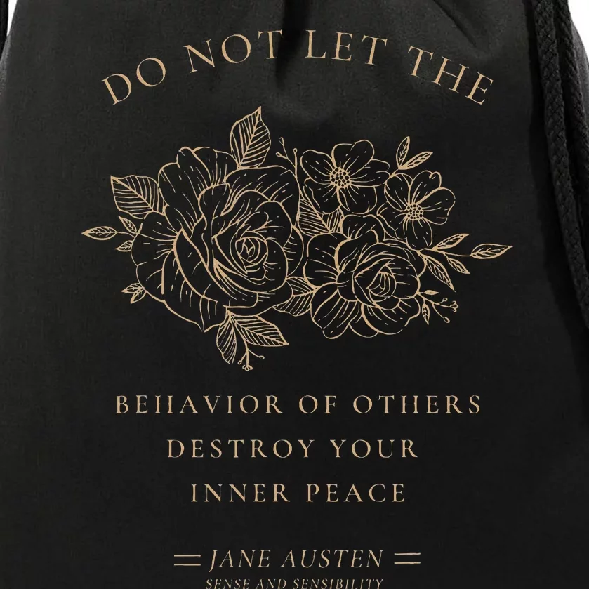 Jane Austen Sense And Sensibility Bookish Bookworm Novel Drawstring Bag