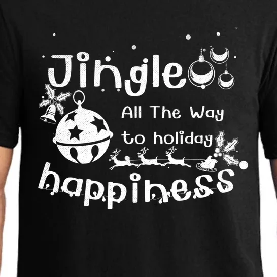 Jingle All The Way To Holiday Happiness Cute Gift Pajama Set