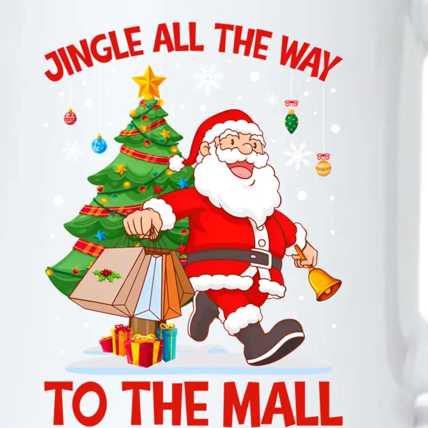 Jingle All The Way To The Mall Christmas Shopping Funny Funny Gift Black Color Changing Mug