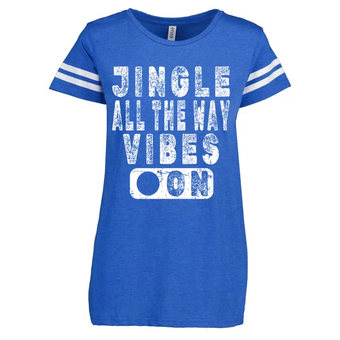 Jingle All The Way Vibes On Fun Christmas Holiday Gift Enza Ladies Jersey Football T-Shirt