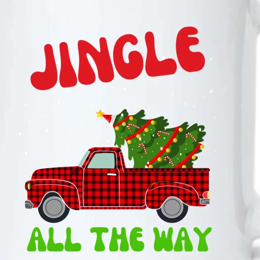 Jingle All The Way Xmas Gift Black Color Changing Mug