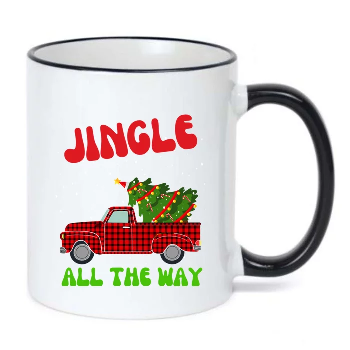 Jingle All The Way Xmas Gift Black Color Changing Mug