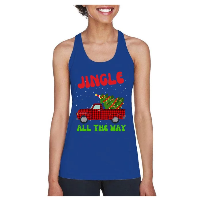 Jingle All The Way Xmas Gift Women's Racerback Tank