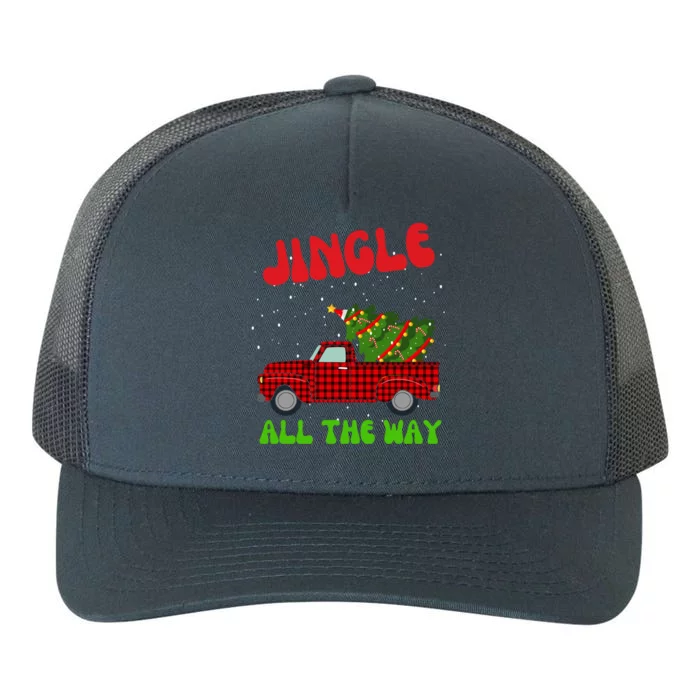 Jingle All The Way Xmas Gift Yupoong Adult 5-Panel Trucker Hat