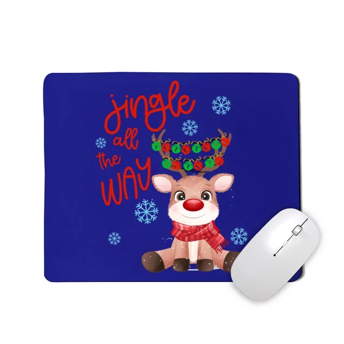 Jingle All The Way Funny Reindeer Gift Mousepad