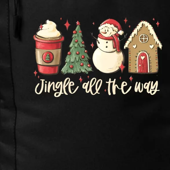 Jingle All The Way Christmas Snowman Daily Commute Backpack